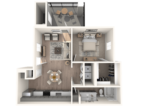 3d Unit A2-815sf at Inspiration Apartments, Cottonwood, AZ